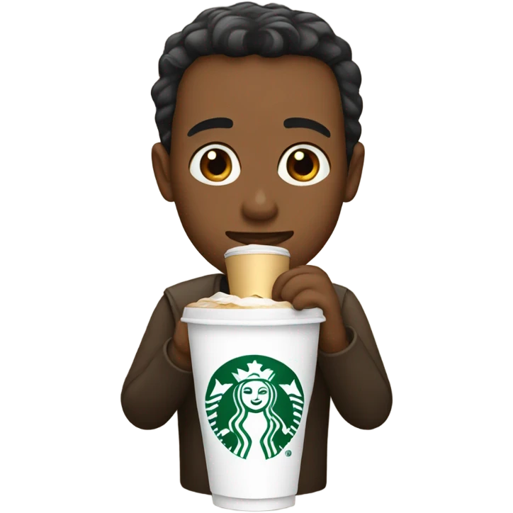 Drinking Starbucks emoji