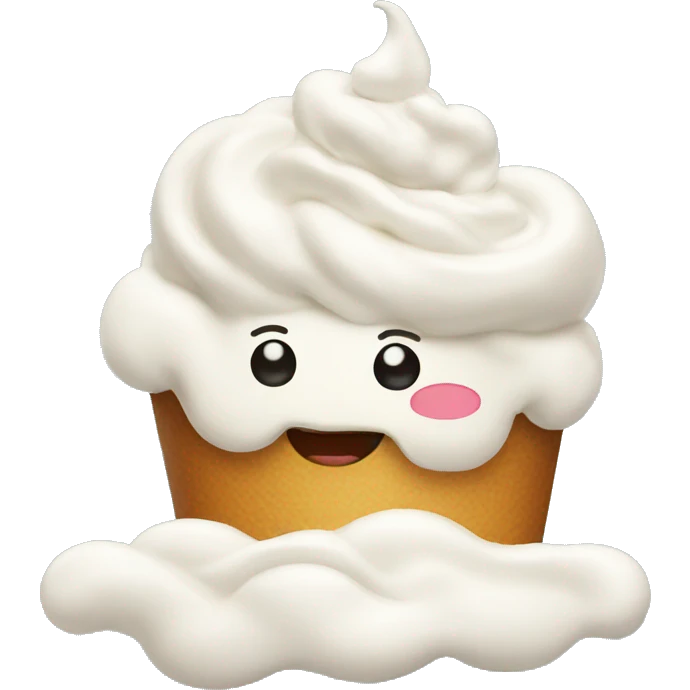 Whipped cream emoji