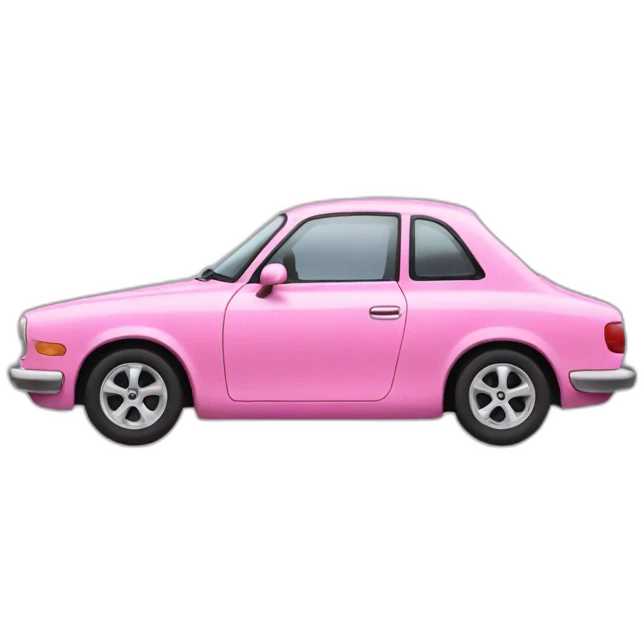 Pink car emoji