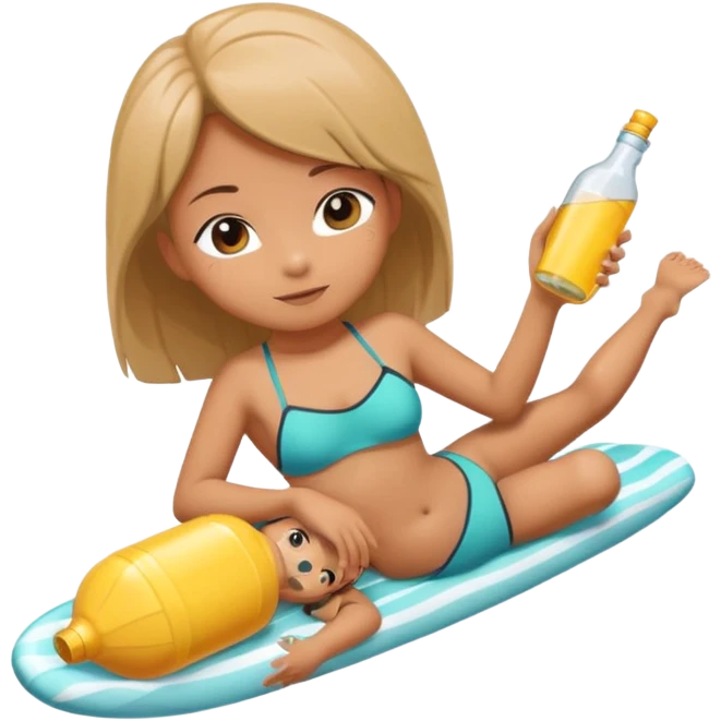 toki chibi styliaus sukurk kad guli ant buteliuko  emoji