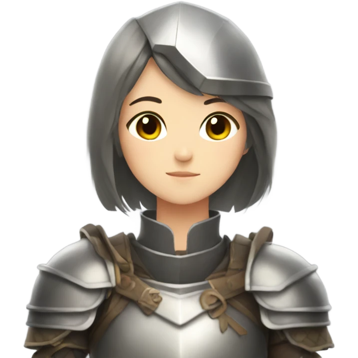 Anime girl in armor emoji
