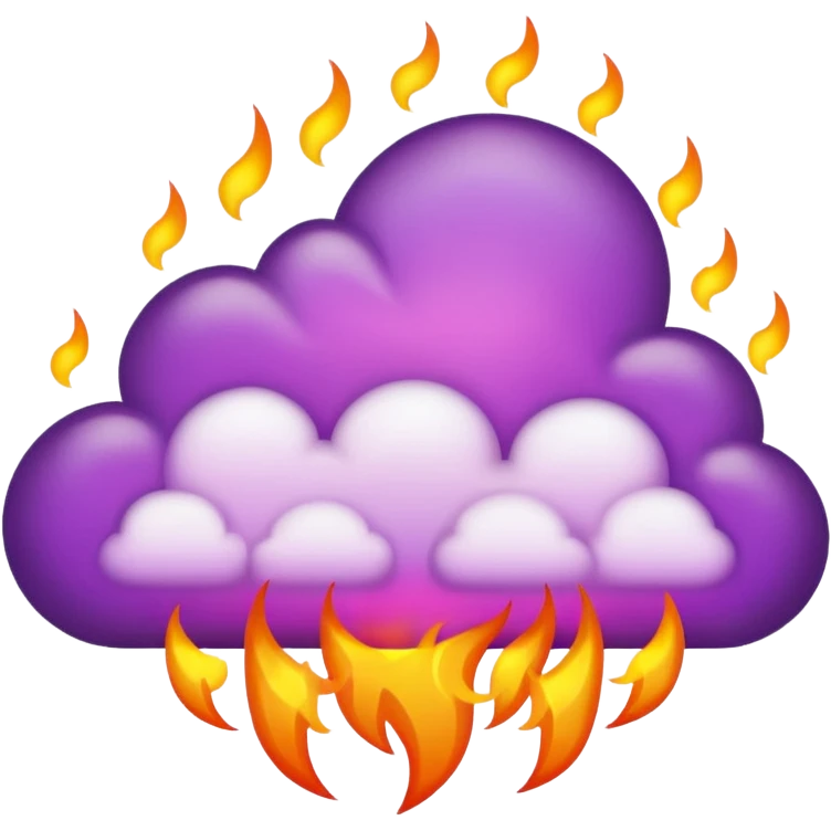 Purple fire emoji emoji