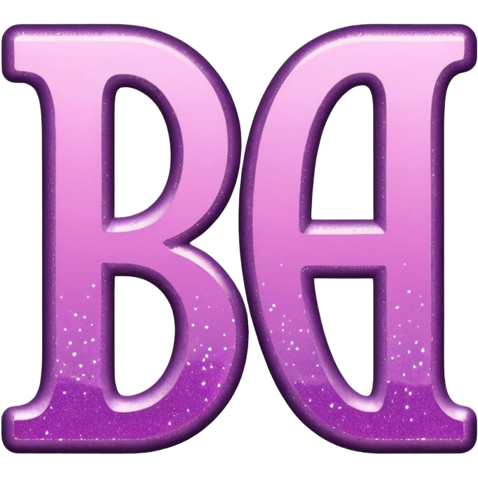 The word beautiful with glitter emoji