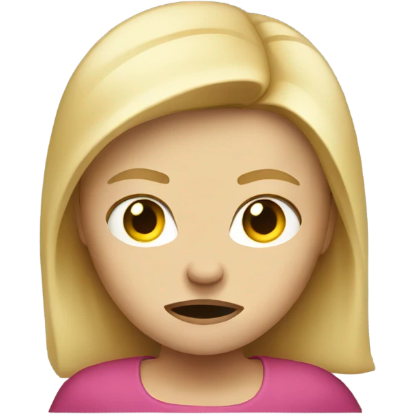 blonde mad emoji