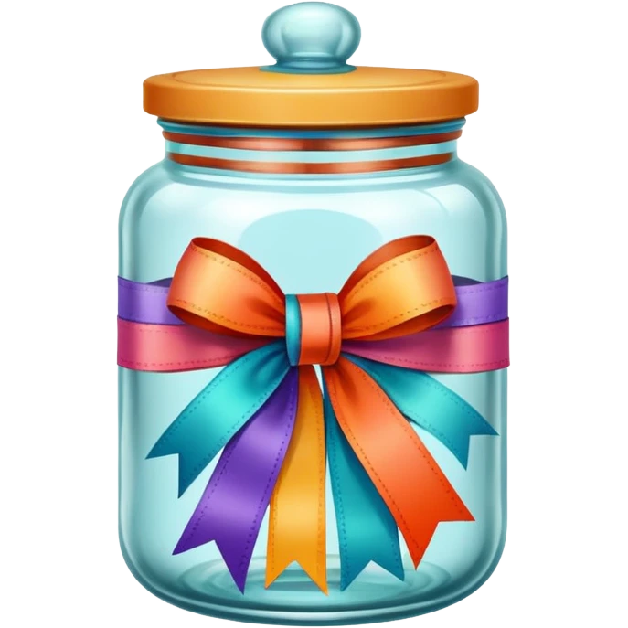 Retro Ribbon Jar emoji