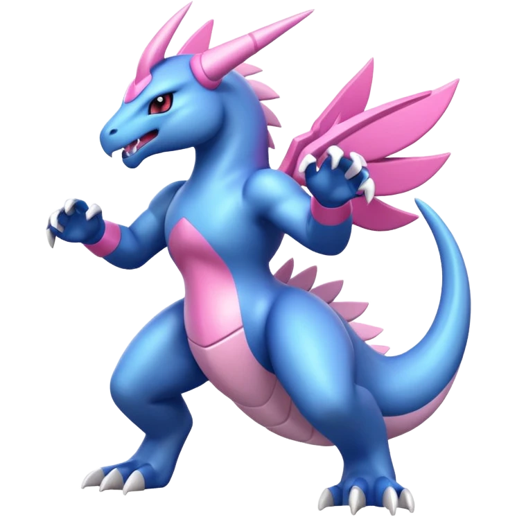 Pokemon legendary azul and pink palkia emoji