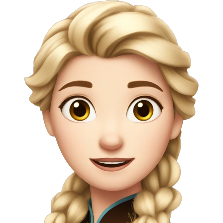 Anna from frozen emoji