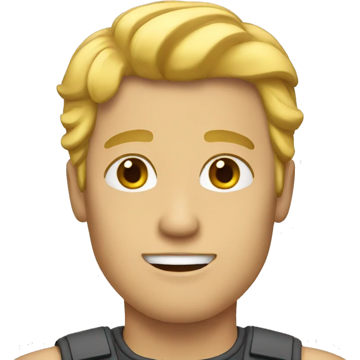 A man with blond hair emoji
