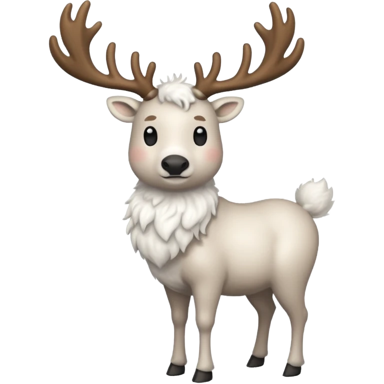 white reindeer emoji