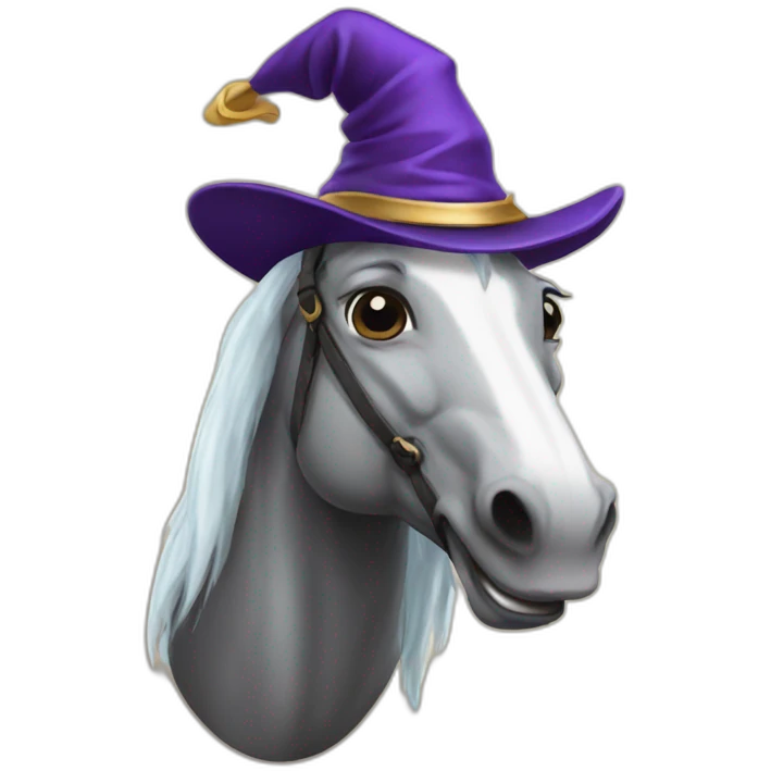 horse in wizard hat emoji