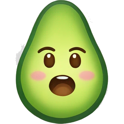 Avocado with a halo emoji