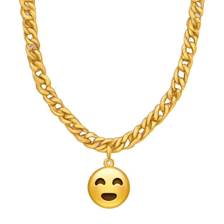 Gold Necklace  emoji