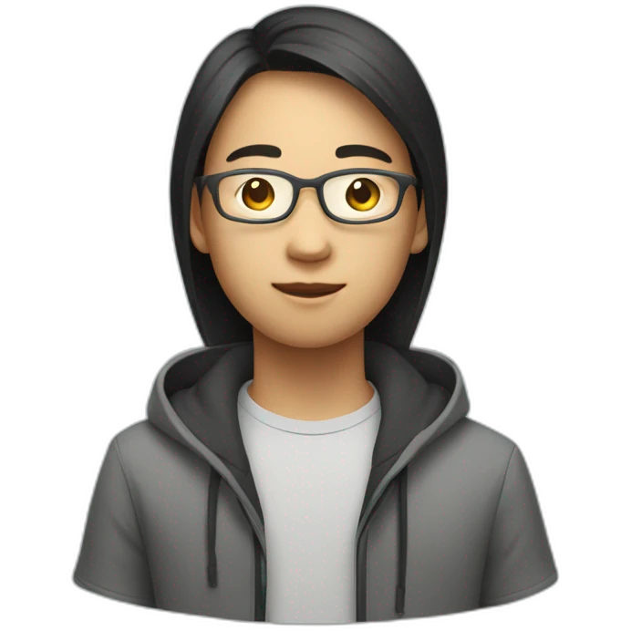 asian teen software engineer in a tech startup emoji