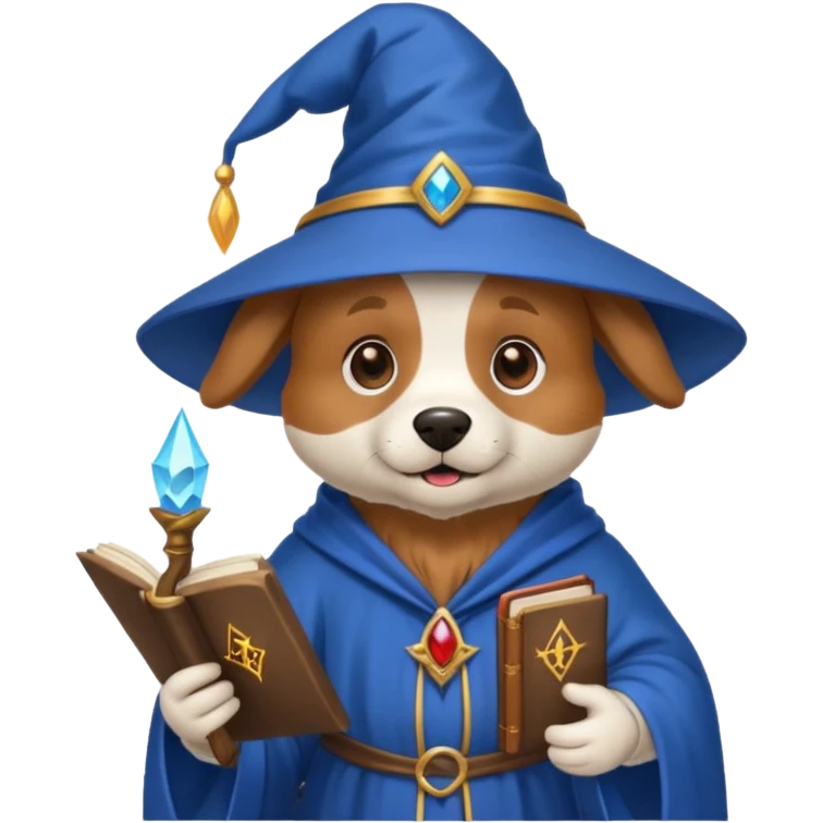 Dog wizard emoji