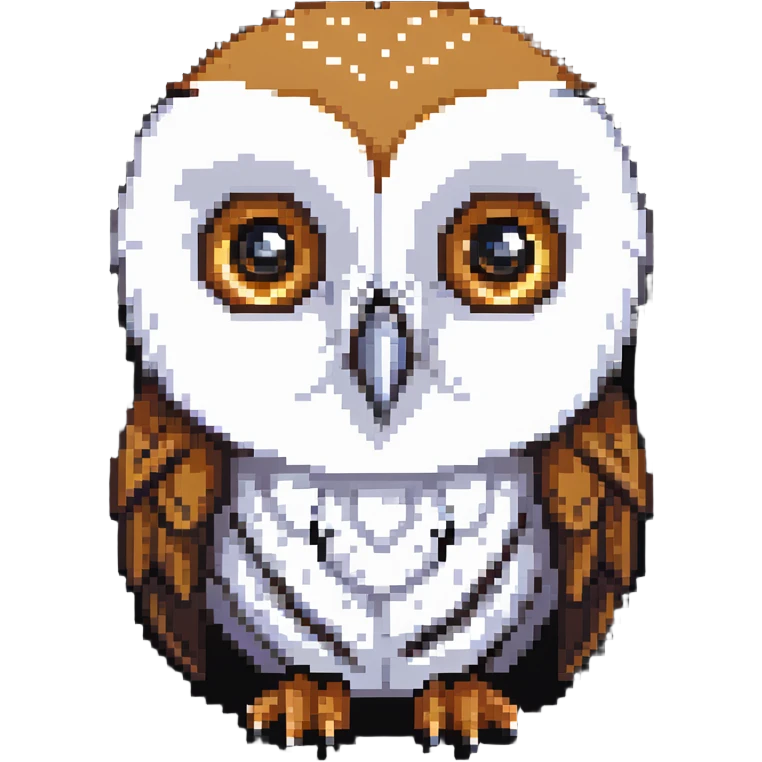 barn owl with wide eyes emoji