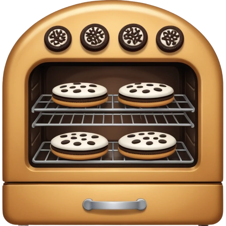 oven with oreo cookies inside emoji