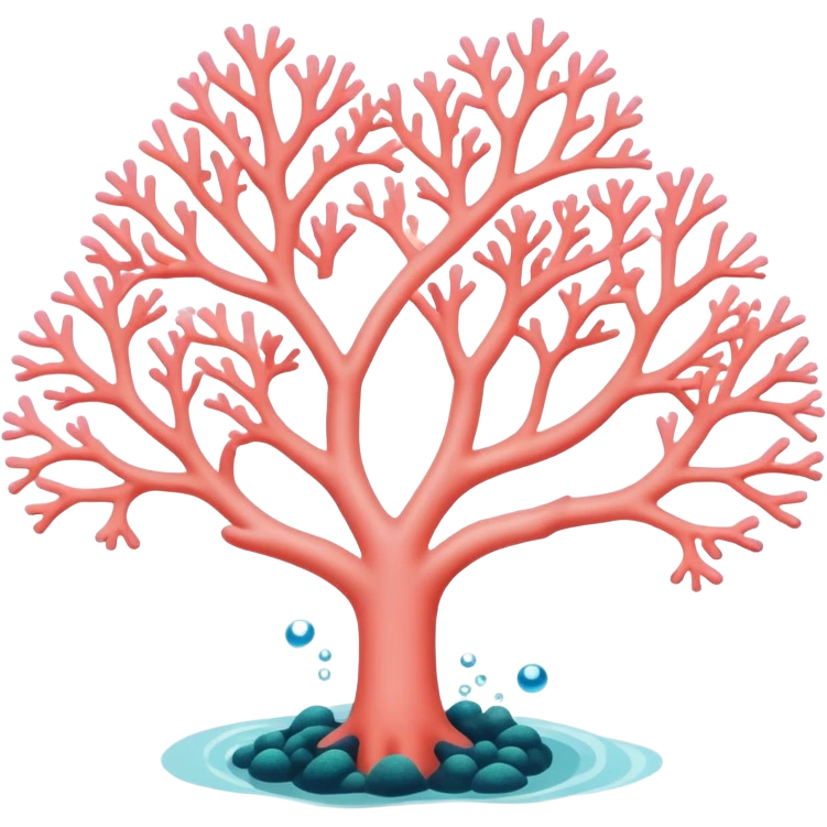 Light pink coral emoji