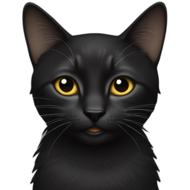 Black cate emoji