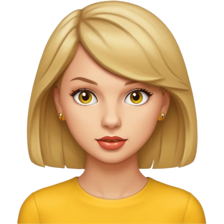 taylor swift , yellow Simpson style emoji