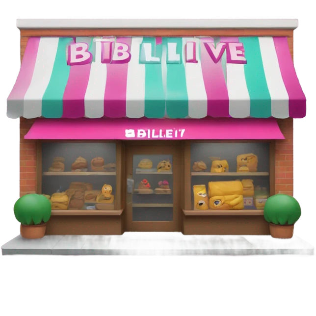 Shop called "Billeive" emoji