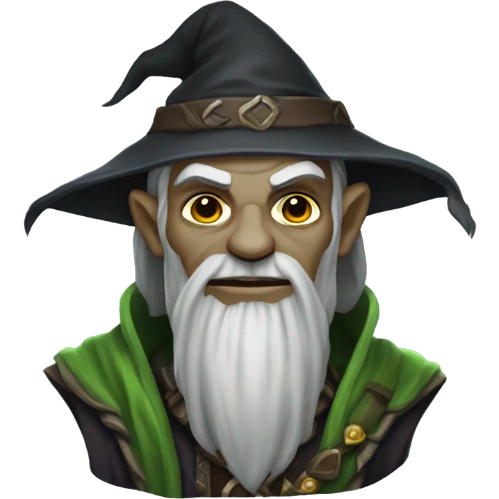 half-orc male wizard necromancer emoji