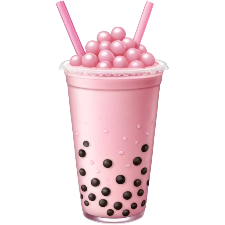 Some pink boba tea emoji