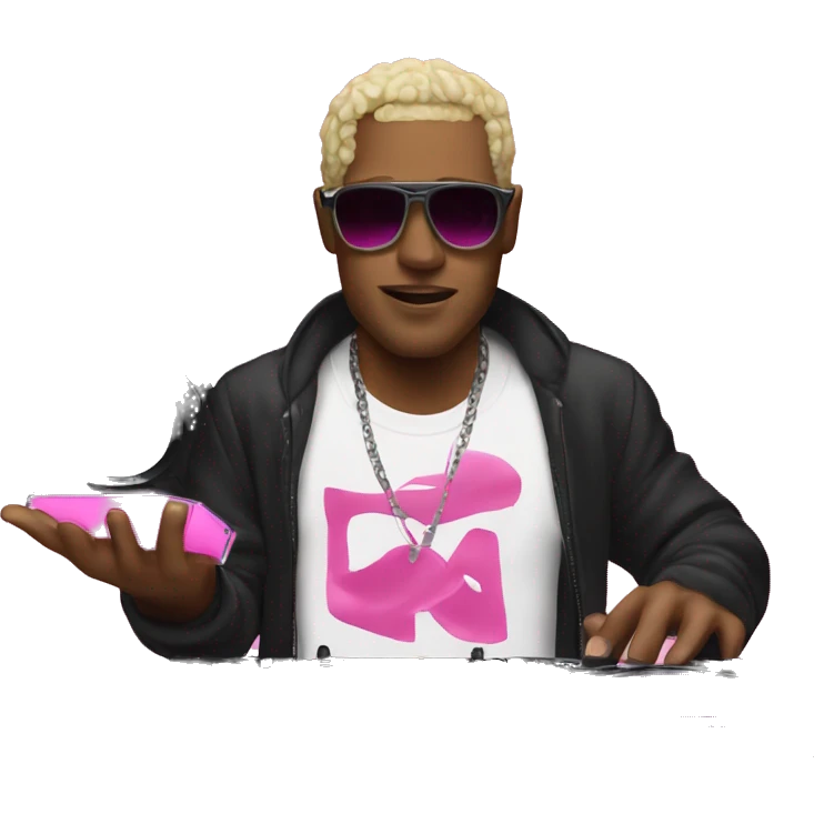 DJ ARTY with pink ca emoji