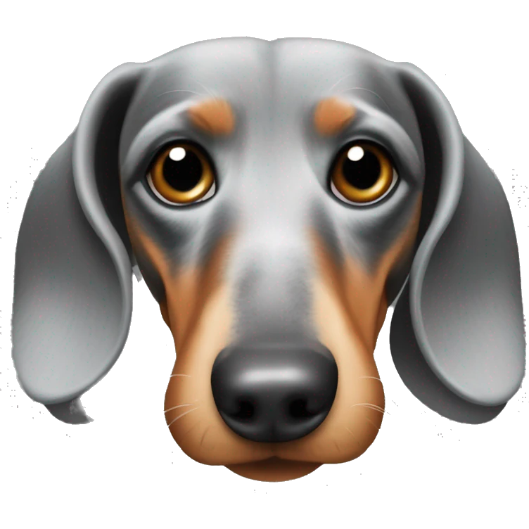 Dachshund with greying muzzle emoji