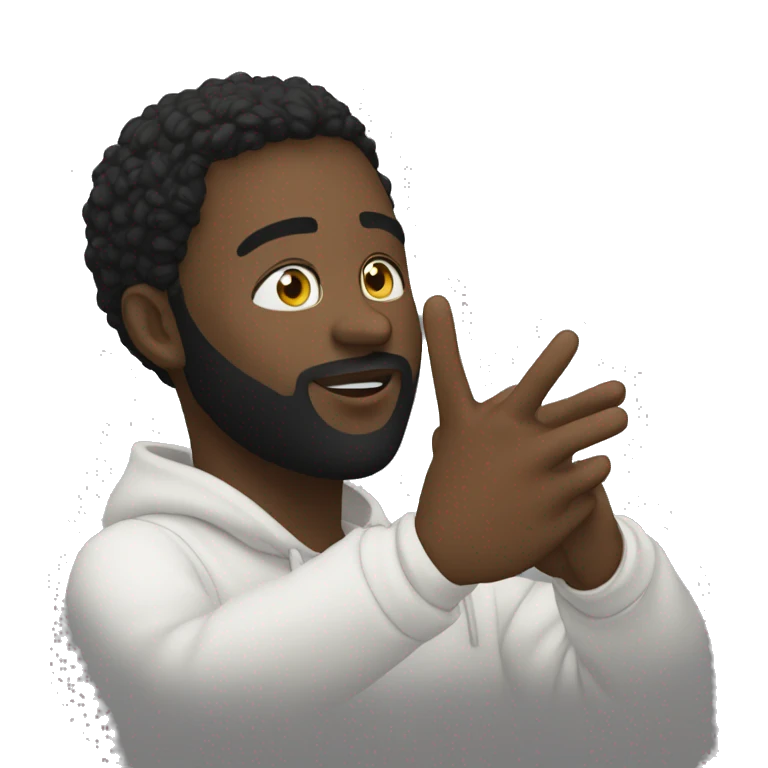 Damso qui fait le signe vie  emoji