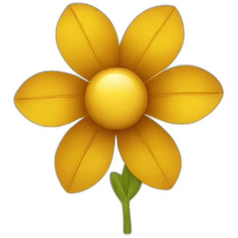 Golden flower emoji