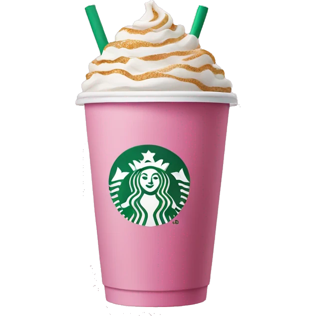 Pink Starbucks  emoji