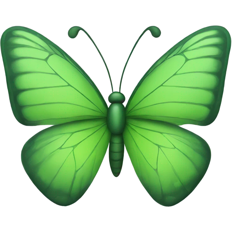 Green butterfly emoji