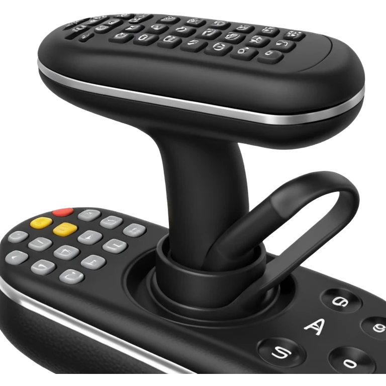 An airbus A380 sidestick in the cockpit emoji