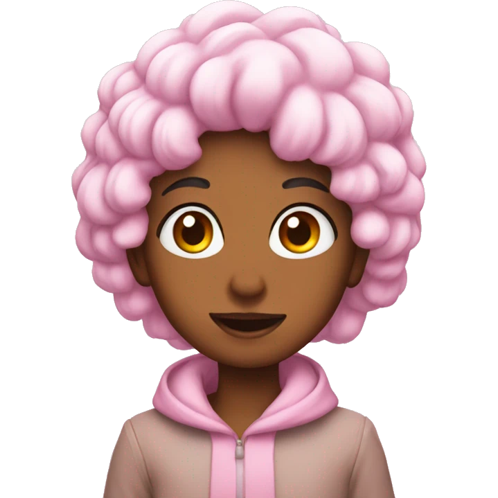 Snow pink emoji