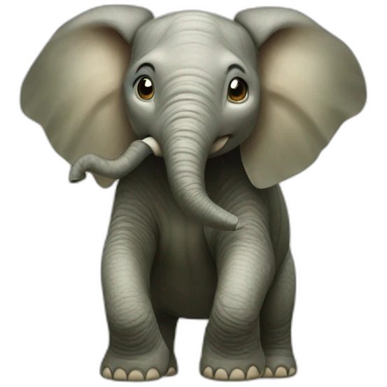Éléphant sur tortue emoji