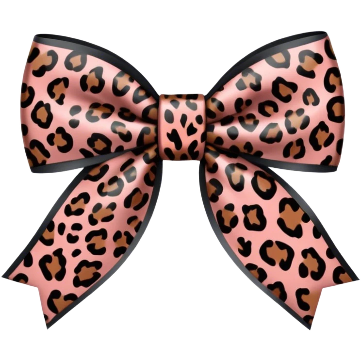 leopard print bow  emoji