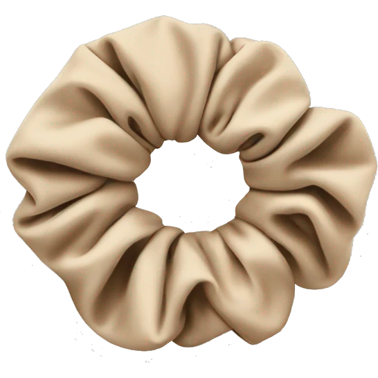 Beige scrunchie  emoji