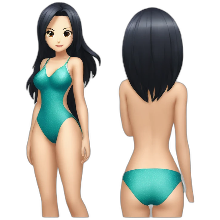 nico robin full body big pawg small swimsuit back shot focus emoji
