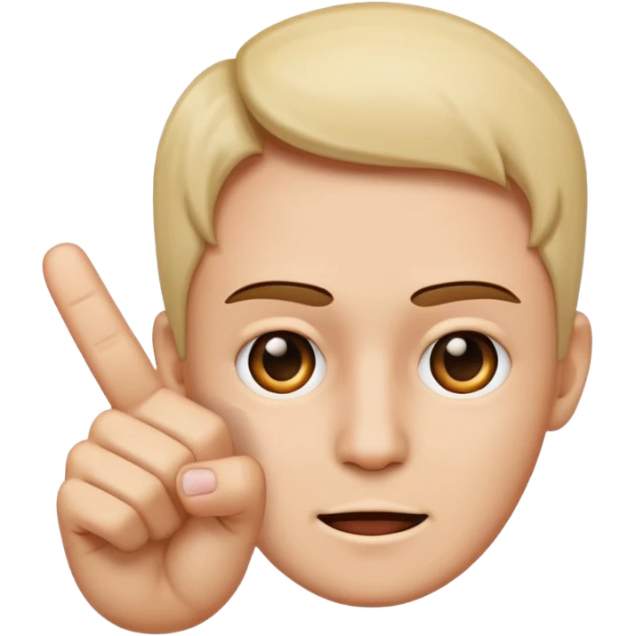 Face with the middle finger over it emoji