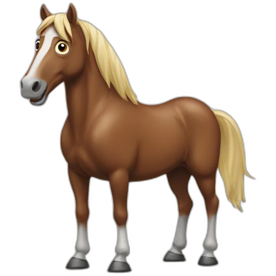 horse shrugging emoji
