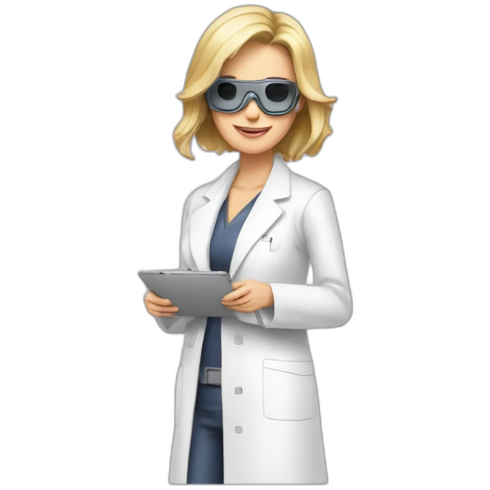 Posh-Radiologist-performing-breast-mammography-to-leni-klum emoji