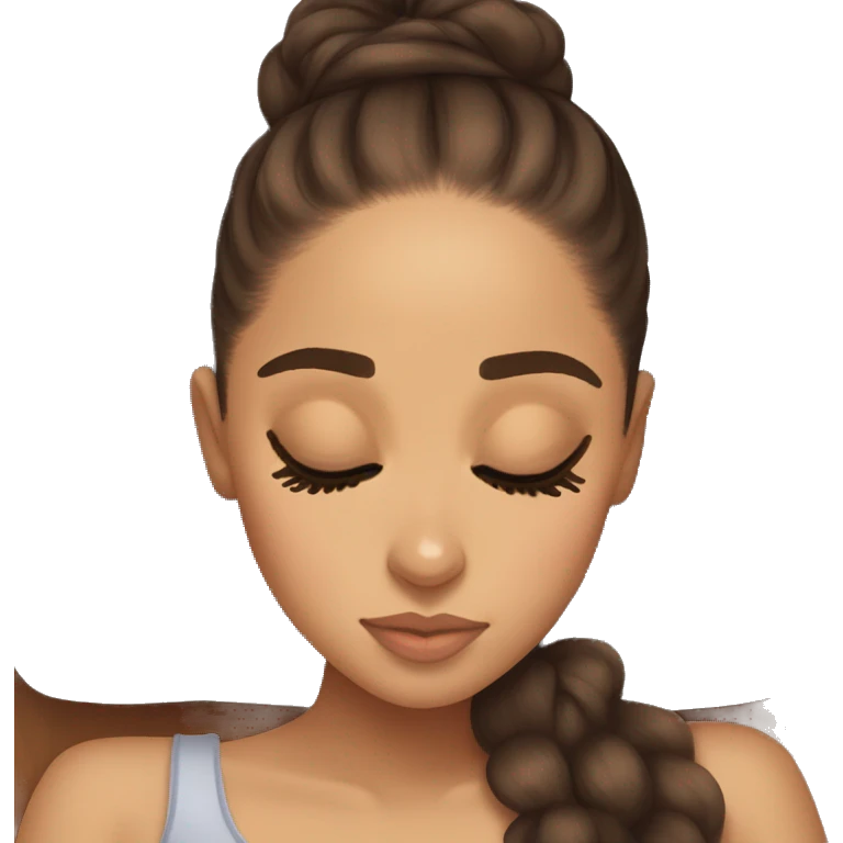 Ariana Grande sleeping emoji