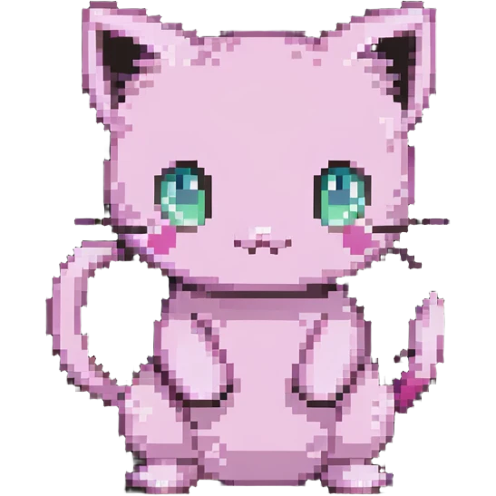 cute pink Mew Pokemon emoji