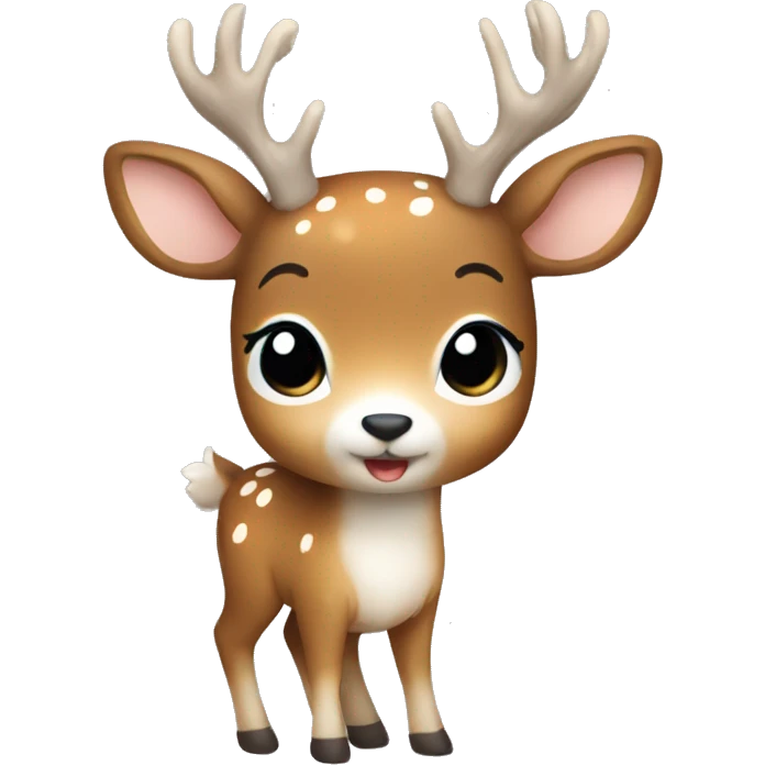 Cute deer full body with little white spots emoji