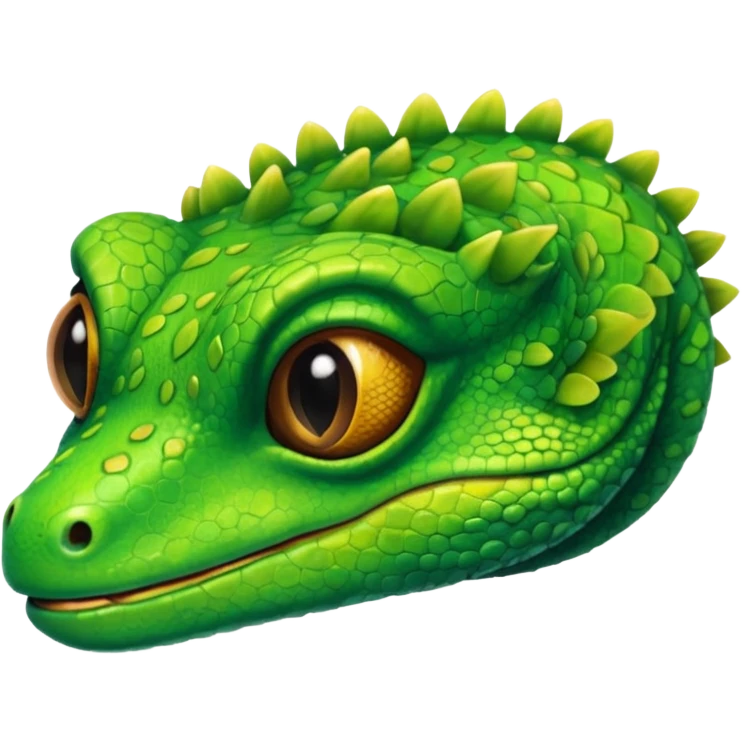 Gecko with lashes emoji