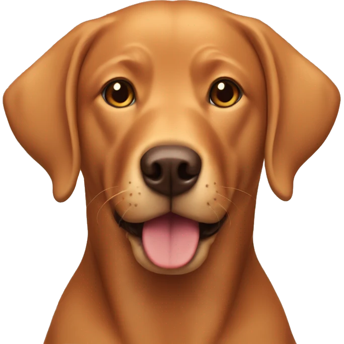 Foxred labrador retriever emoji