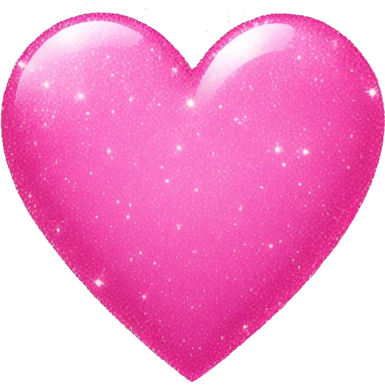 Pink sparkles heart emoji