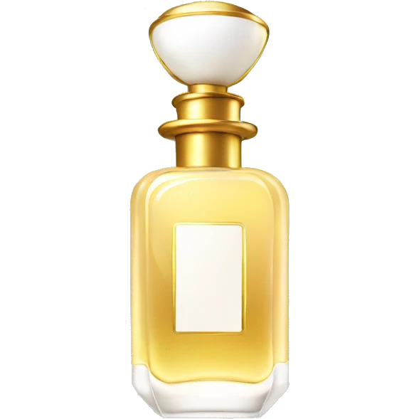 White and gold perfume emoji