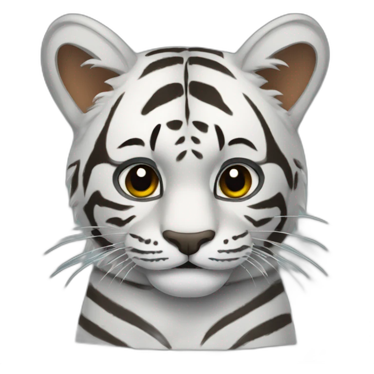 chat gris tigré emoji