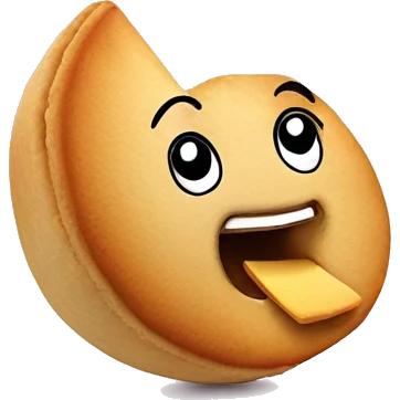 fortune cookie singing emoji